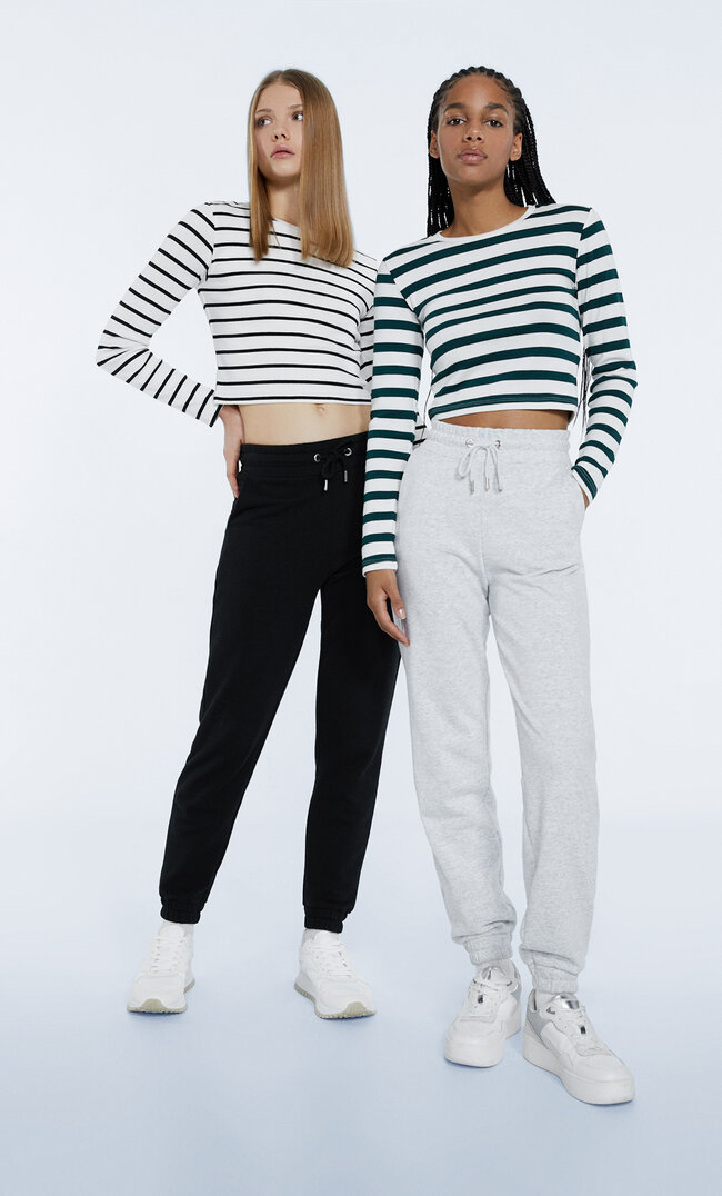 

Stradivarius Jogger Im Doppelpack Schwarz Xs