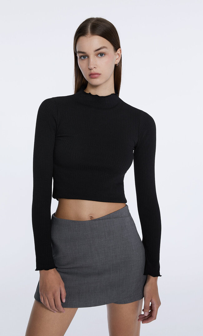 

Stradivarius Jupe-Short Croisée Gris Marengo M