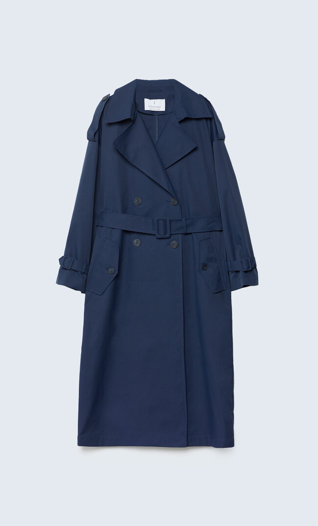 long trench pea coat