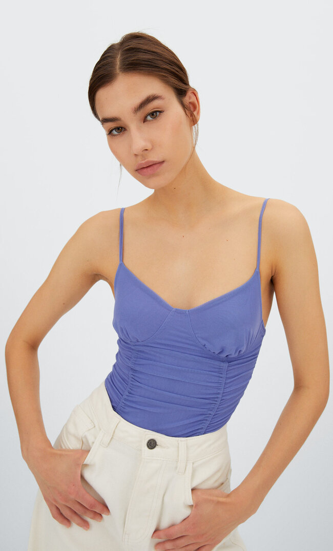 

Stradivarius Body En Tulle Pourpre Xl