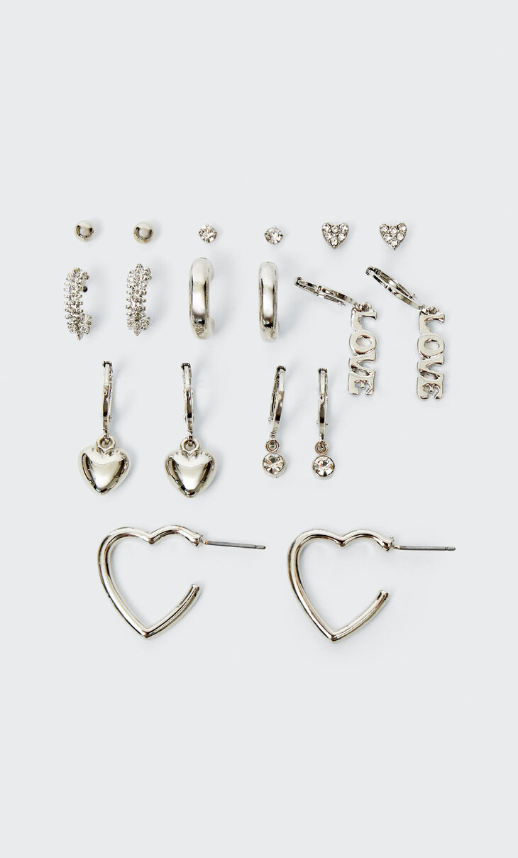 Set 9 love earrings