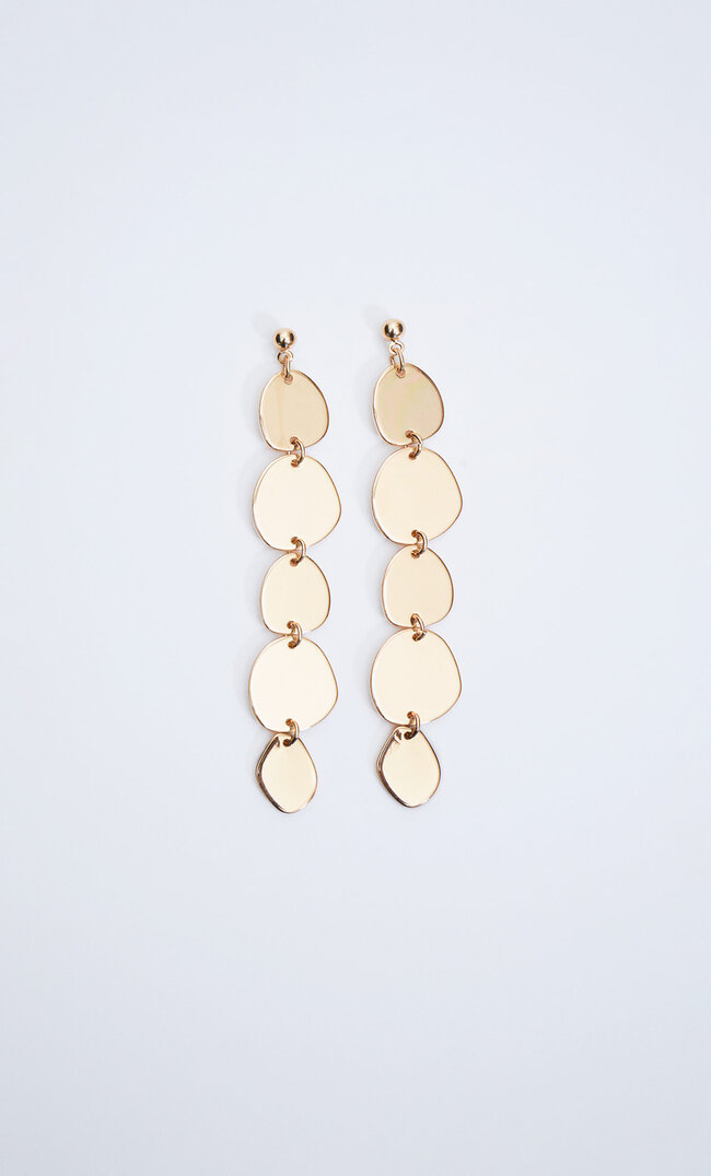 

Stradivarius Boucles D’oreilles Pendantes Organiques Jaune M