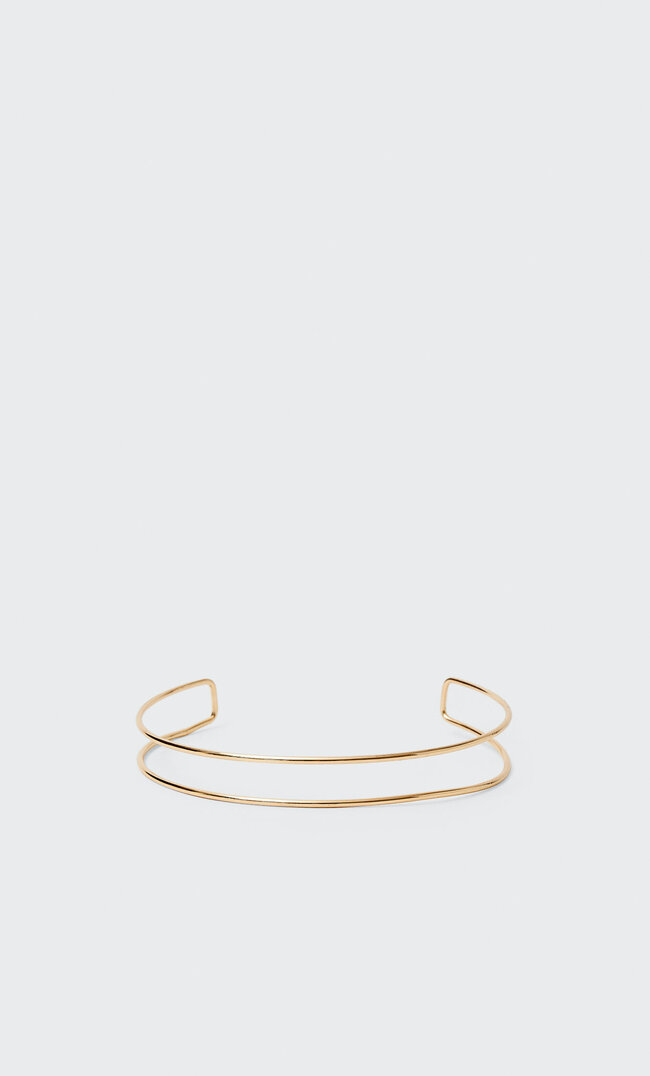 

Stradivarius Sztywny Podwójny Choker Żółty M