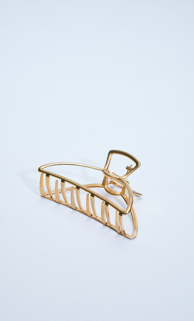 

Stradivarius Pince À Cheveux Métallique Jaune M