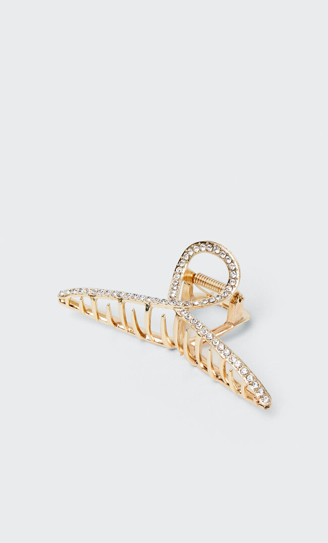 

Stradivarius Haarklammer Mit Strass Gelb M