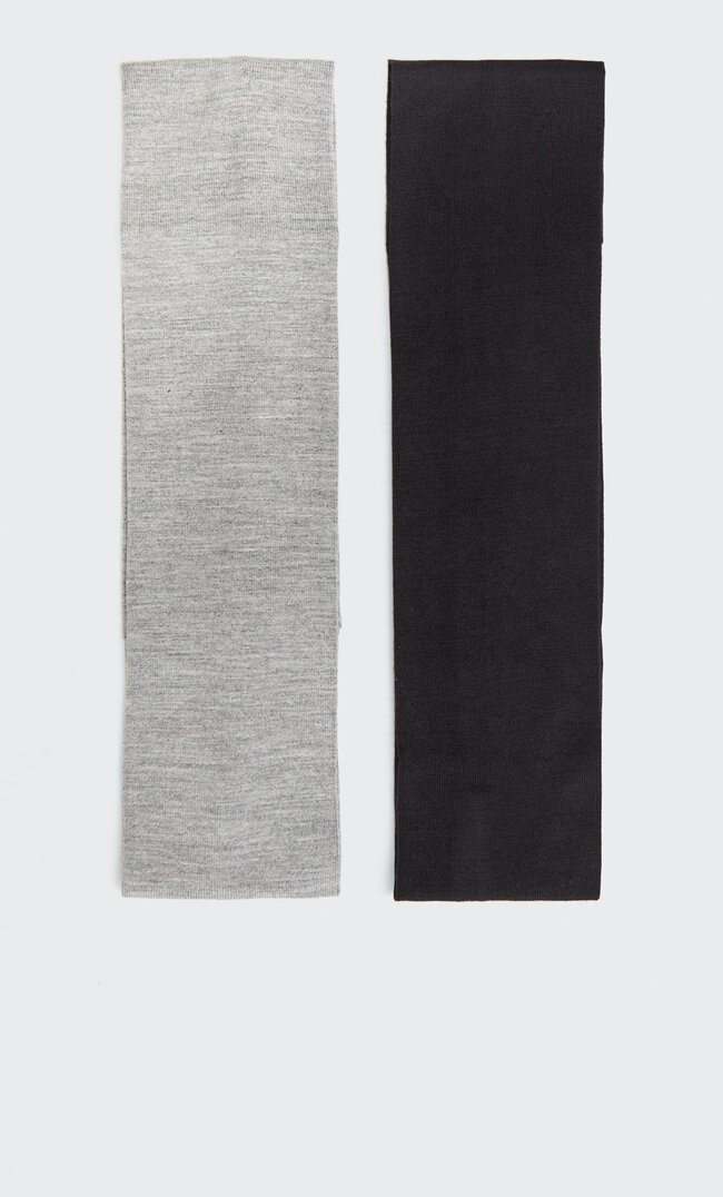 

Stradivarius Lot De 2 Bandeaux Élastiques Noir M
