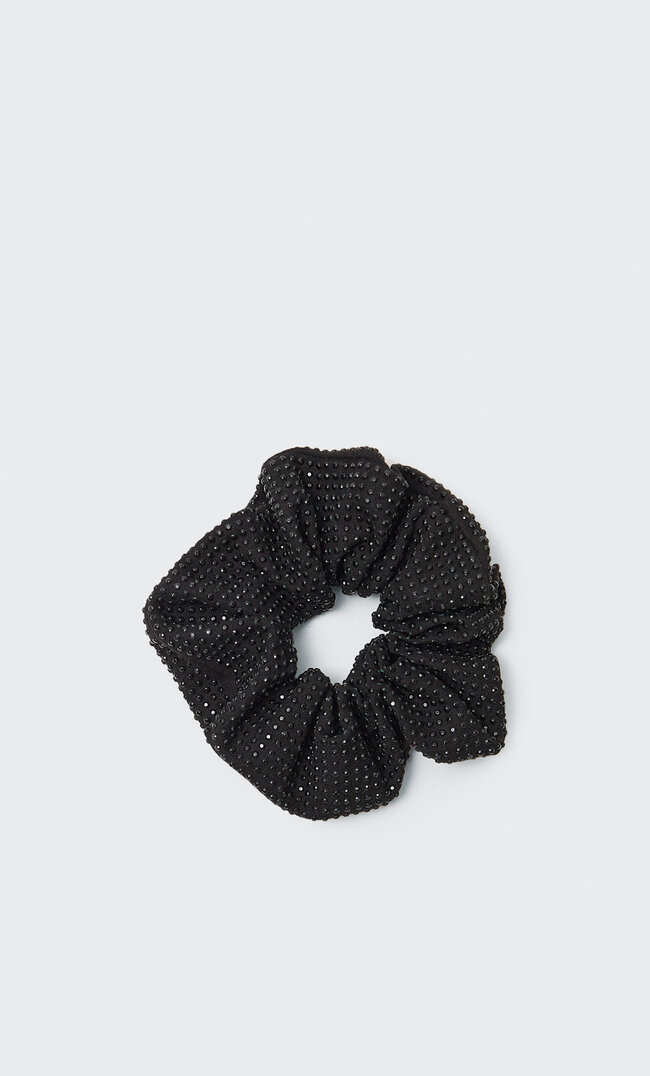 Stradivarius Chouchou À Strass Noir M