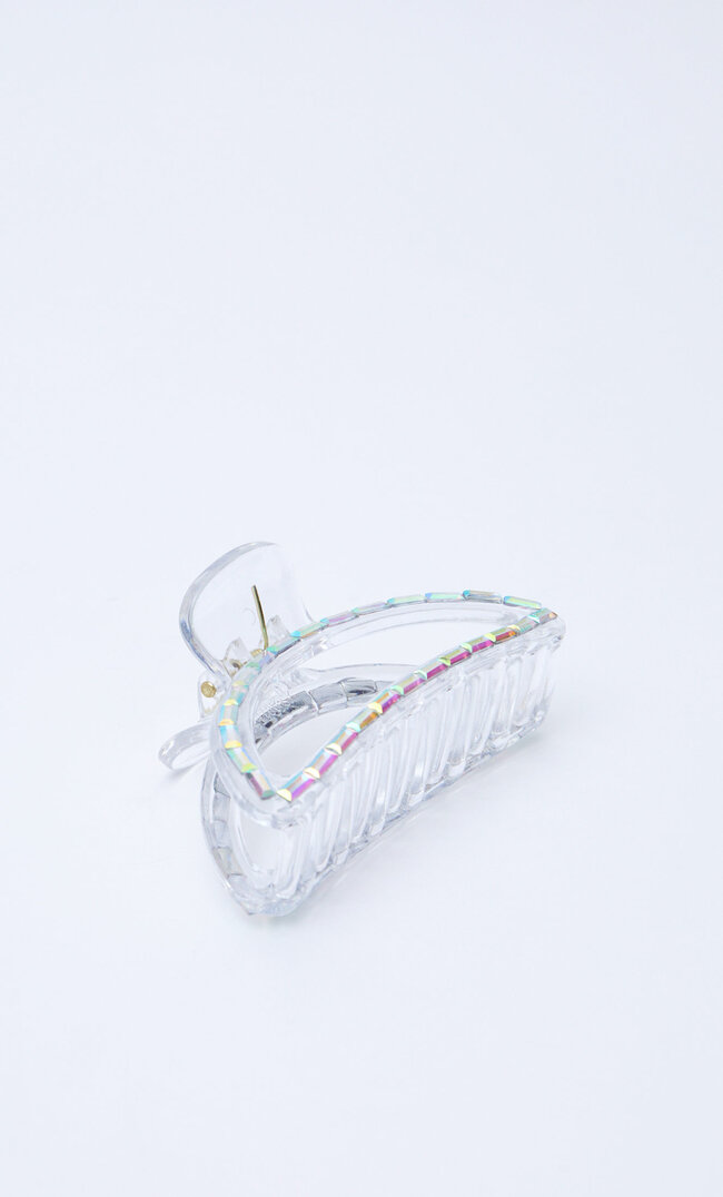 Stradivarius Haarklammer Mit Strass Ecru M
