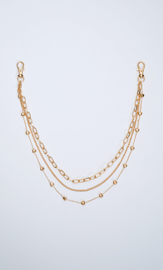 

Stradivarius Hosenkette Mit Herzdetails Gelb M
