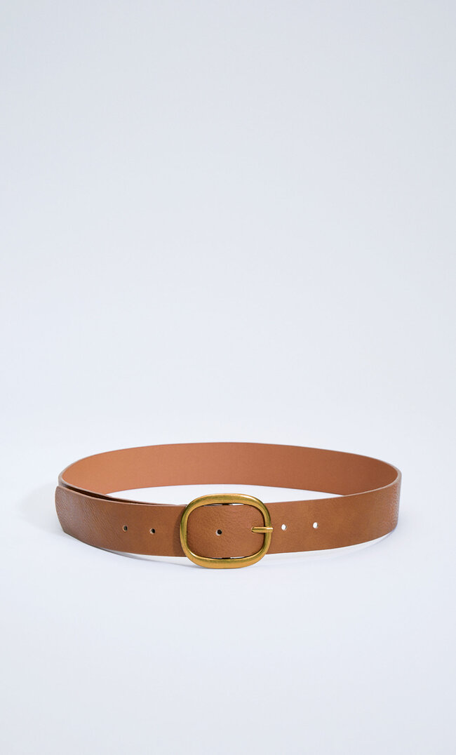 

Stradivarius Ceinture Basique 90’S Camel Clair 80