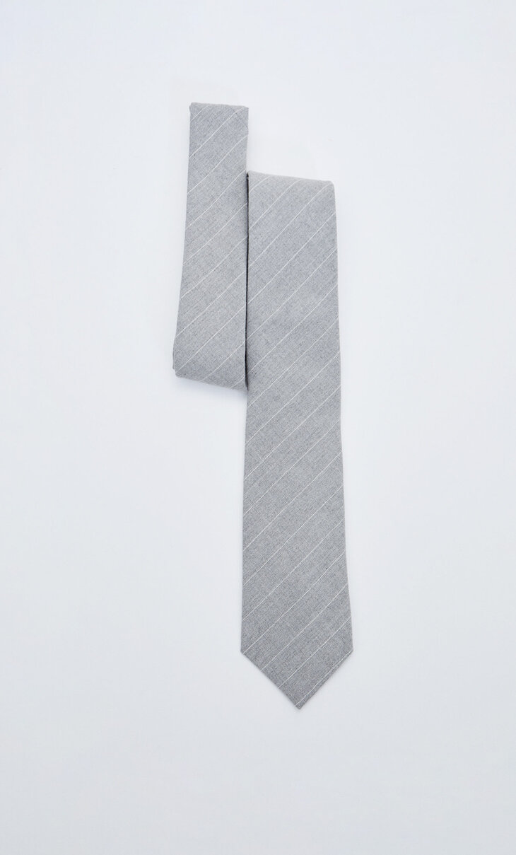Pinstriped tie