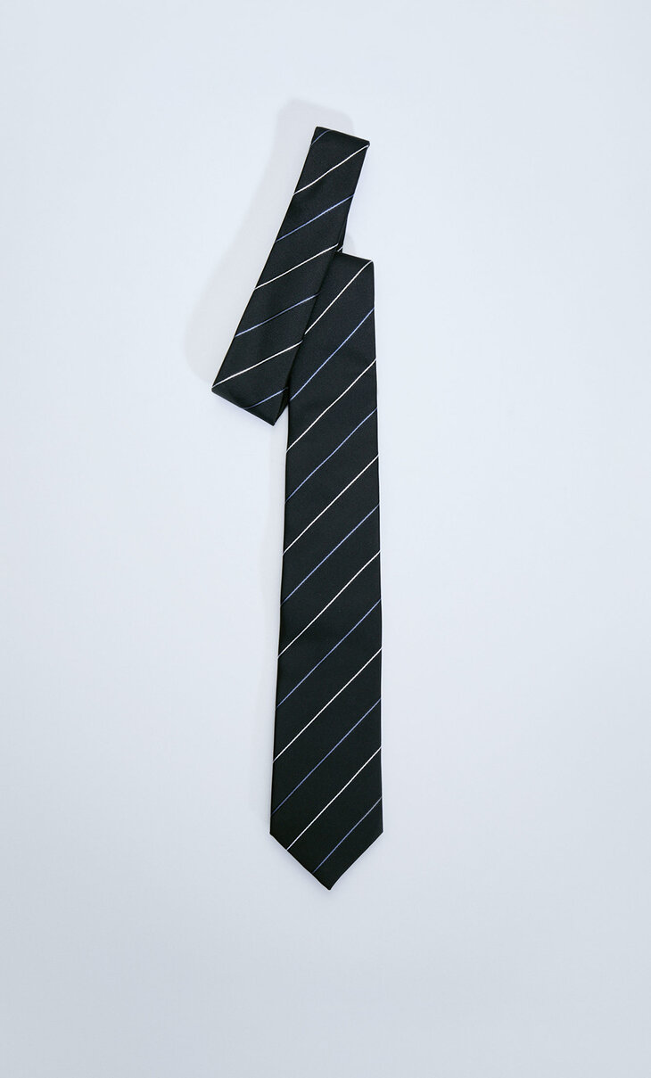 Pinstriped tie