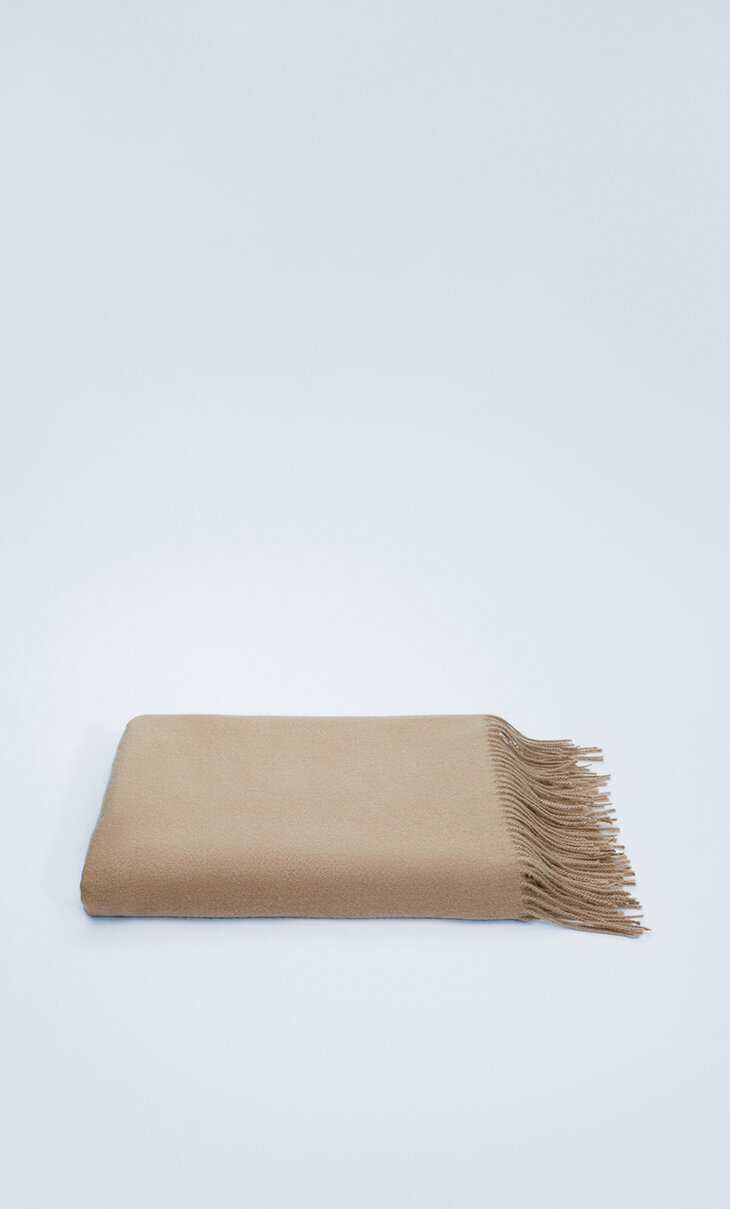 zara camel scarf