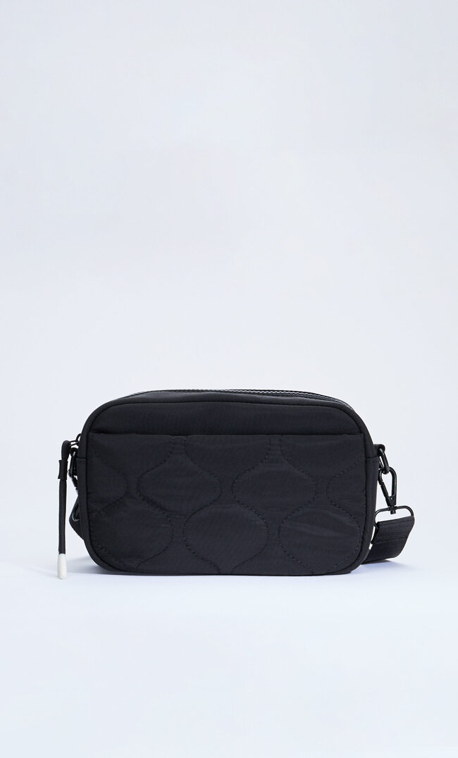 

Stradivarius Materiałowa Torba Typu Reporter Czarny M