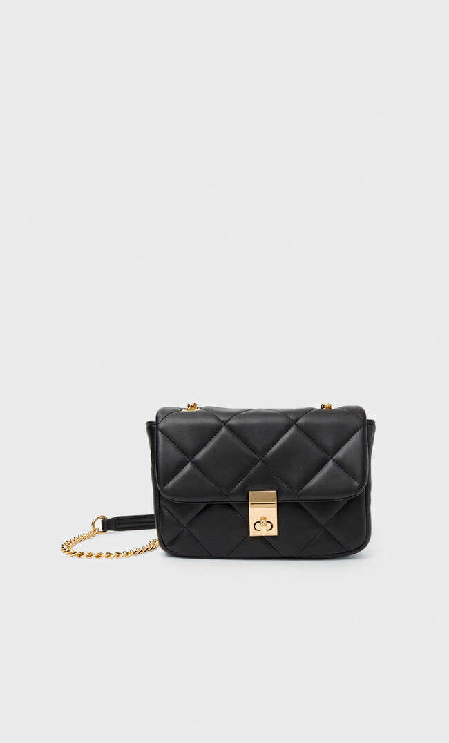 

Stradivarius Sac À Bandoulière Matelassé Noir M