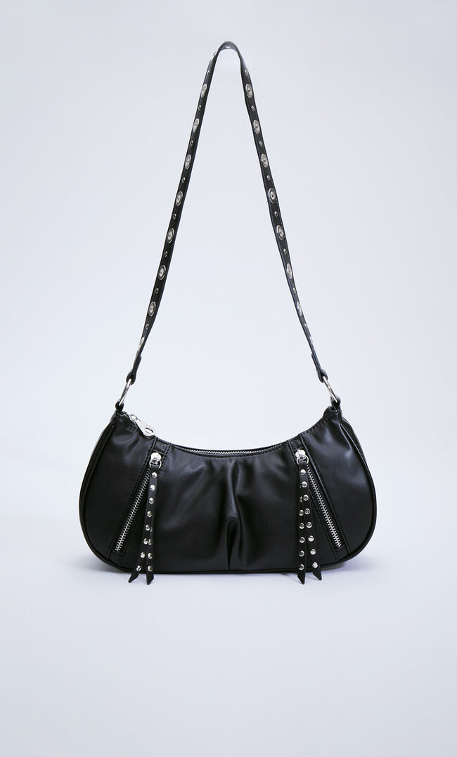 

Stradivarius Sac Besace Clouté Noir M