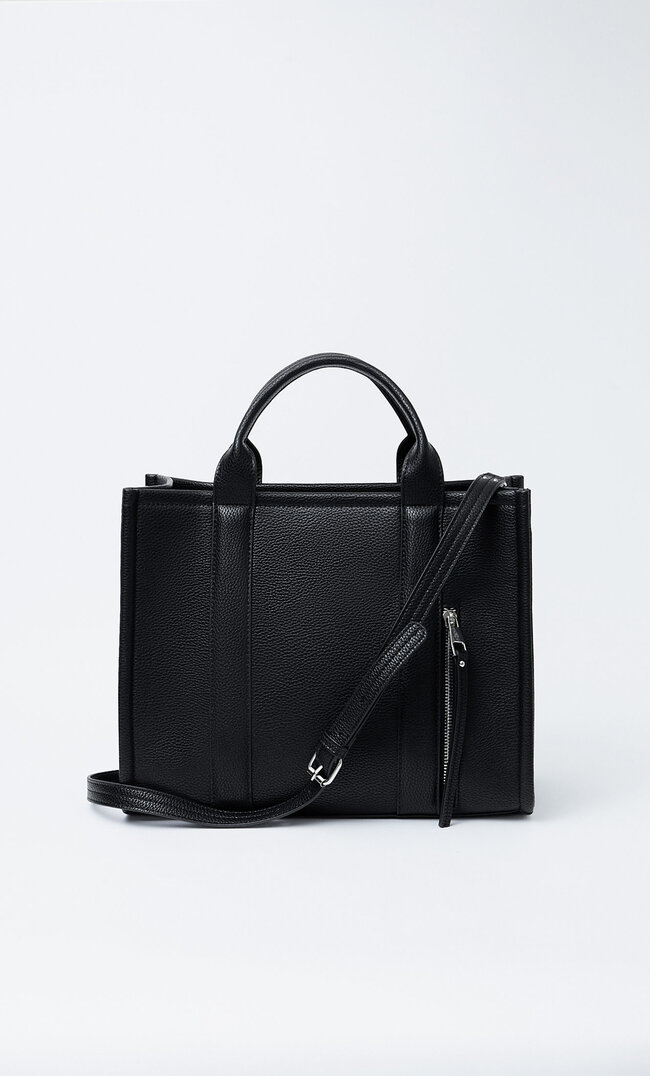 

Stradivarius Torba Tote Na Suwak Czarny M