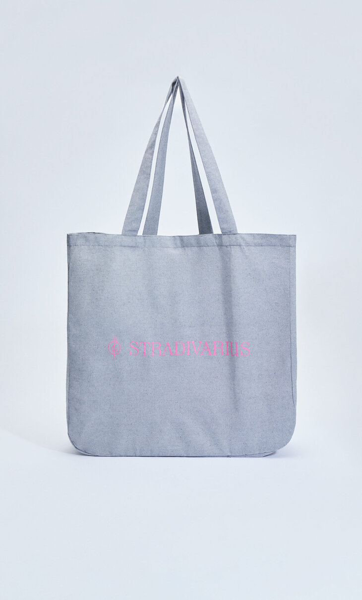 Large recycled tote bag