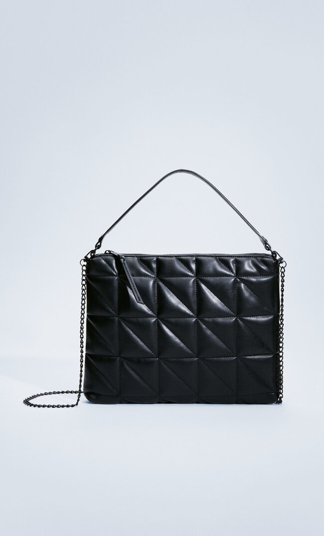 

Stradivarius Monochrome Umhängetasche Schwarz M