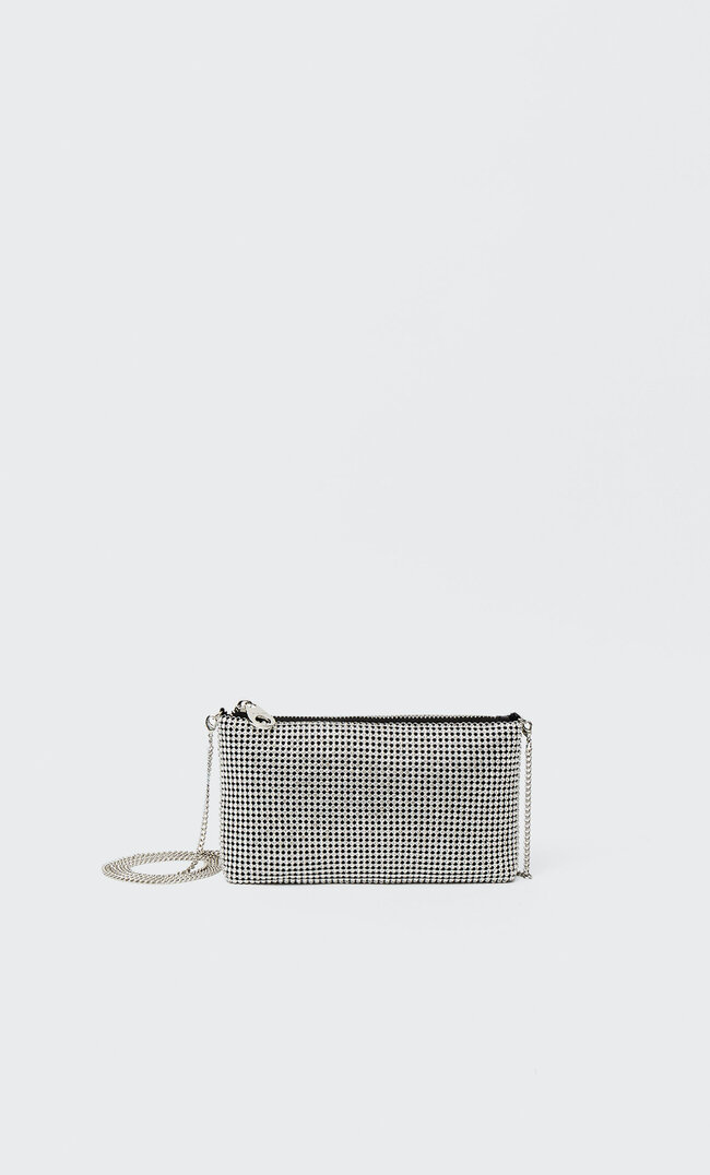 

Stradivarius Mini-Sac Scintillant Gris M