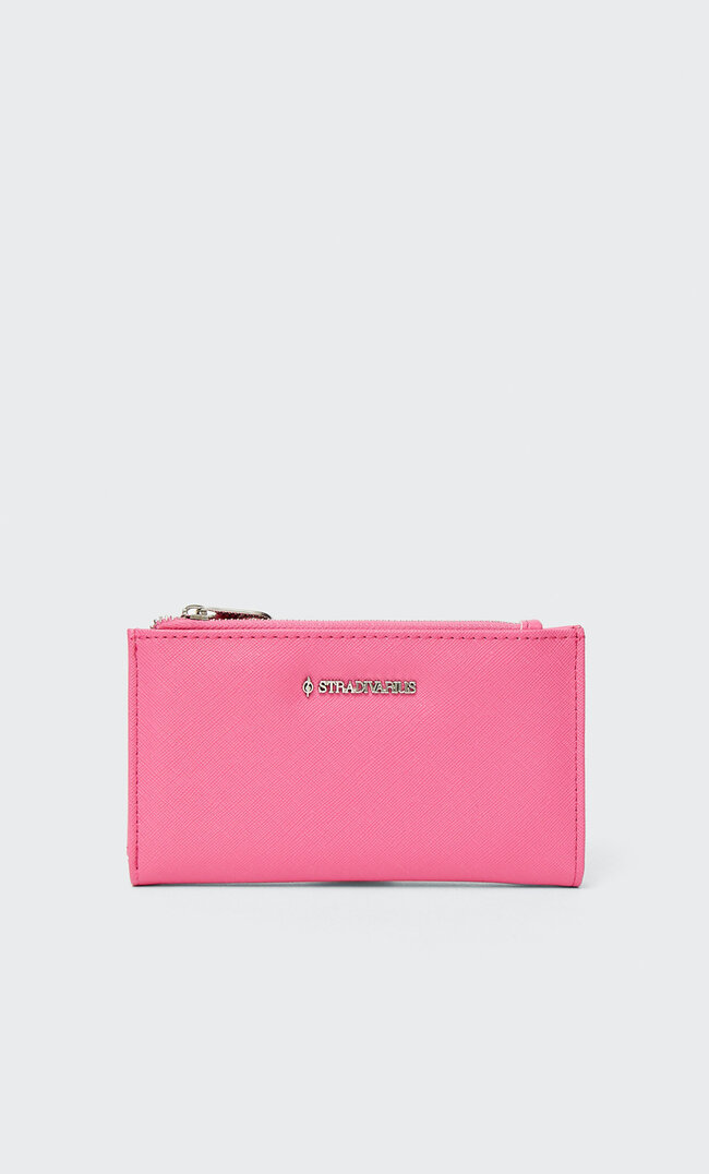 Stradivarius Porte-Monnaie Uni Fuchsia M