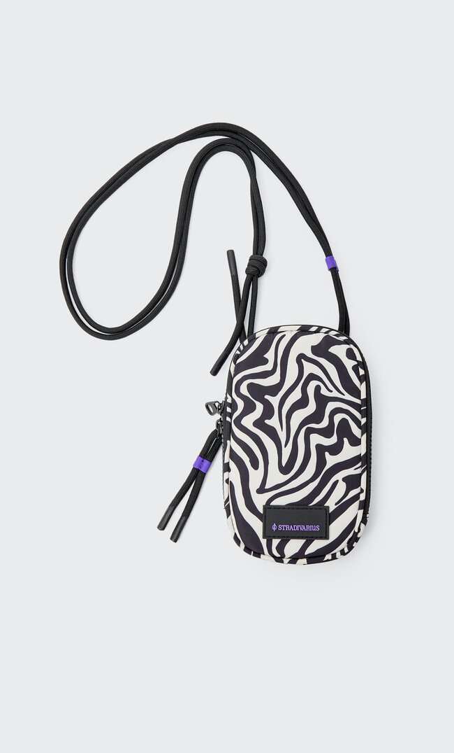 

Stradivarius Coque Smartphone Zèbre Noir M