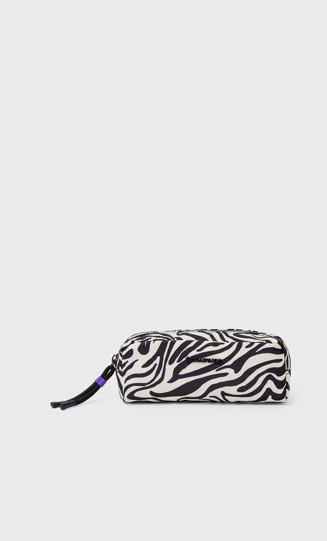 Stradivarius Trousse Tissu Noir M