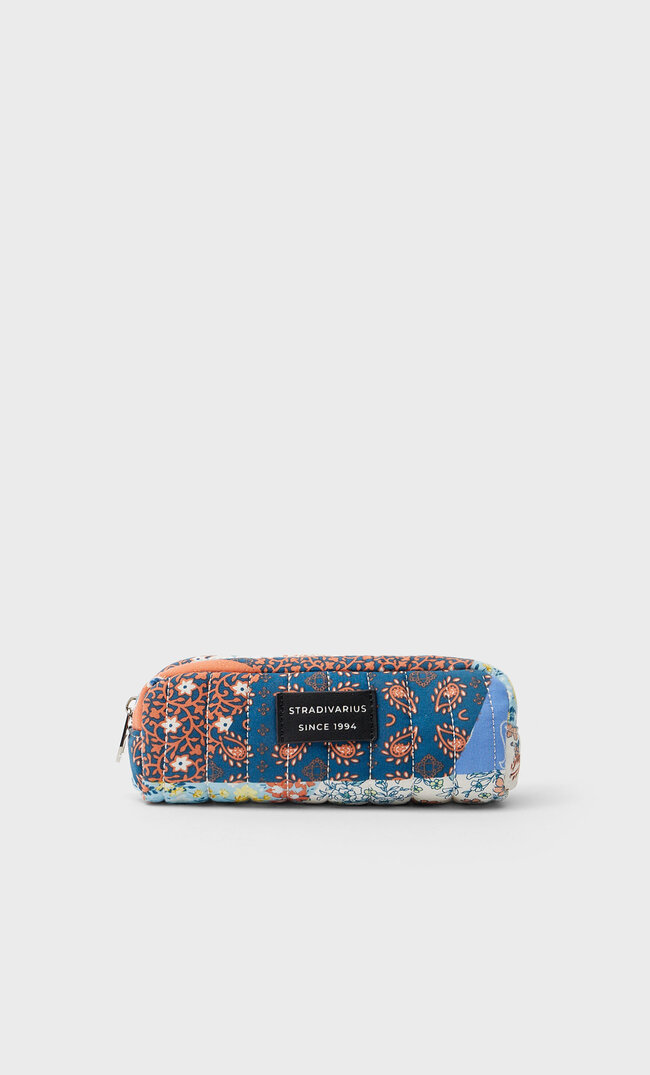 

Stradivarius Trousse De Toilette En Tissu Imprimé Bleu M