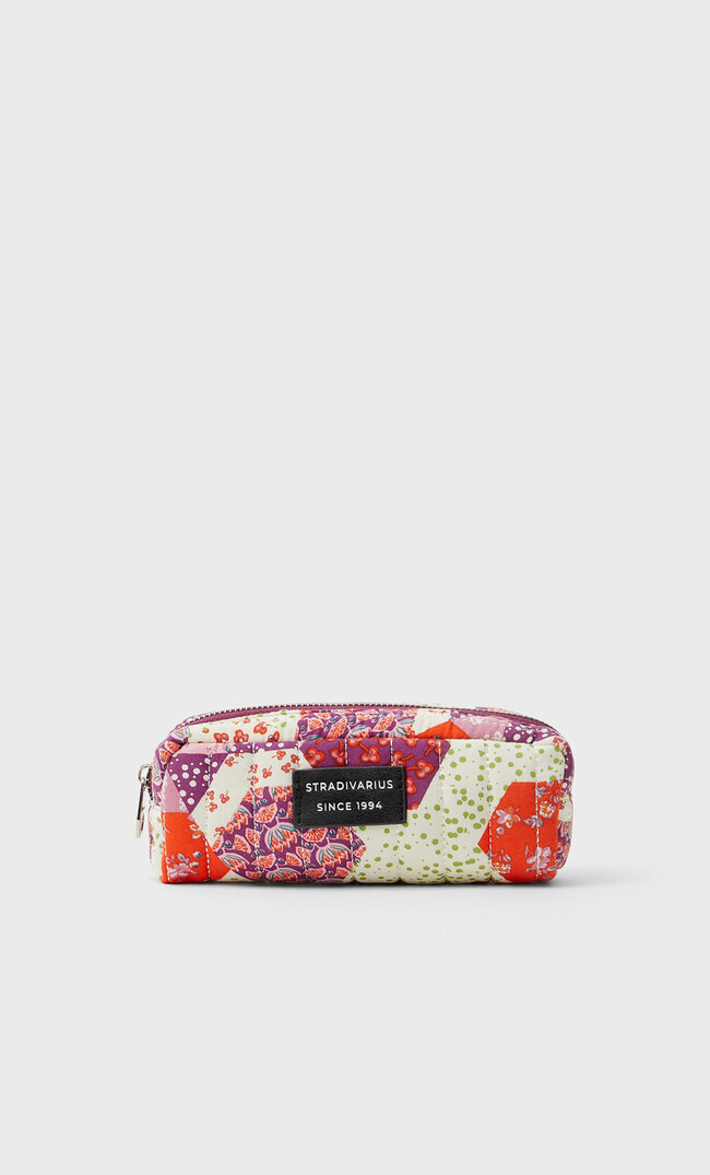 

Stradivarius Trousse De Toilette En Tissu Imprimé Rouge M