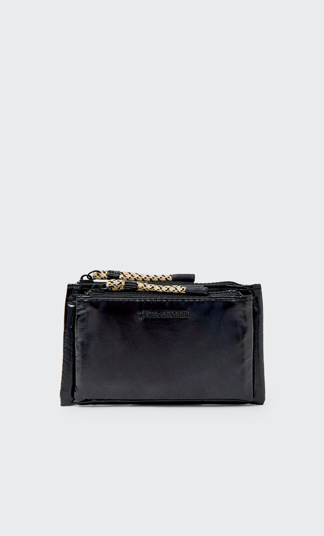 

Stradivarius Porte-Monnaie Tissu Noir M