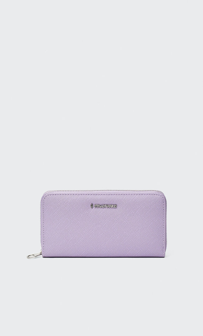 

Stradivarius Portefeuille À Fermeture Éclair Basique Mauve M