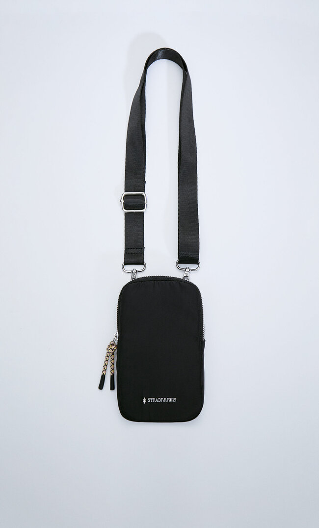 

Stradivarius Porte-Téléphone Tissu Noir M