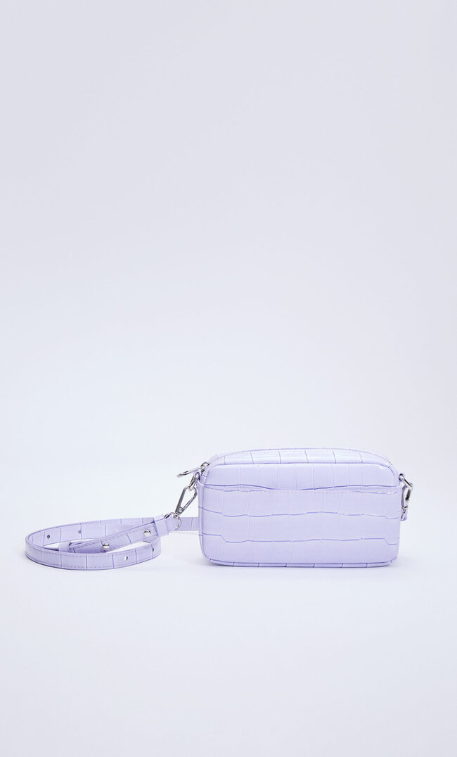 

Stradivarius Mini-Tasche Mit Krokoprägung Lila M