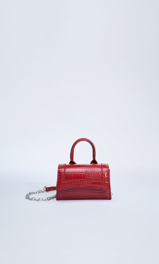 

Stradivarius Mini-Umhängetasche Mit Tragegurt Rot M