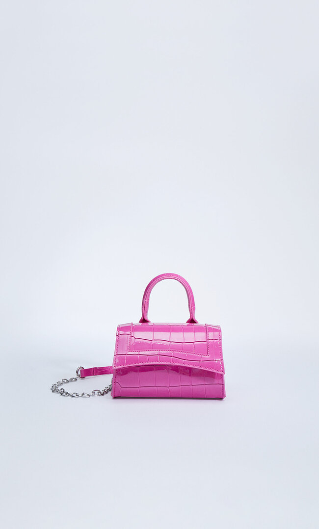 

Stradivarius Mała Listonoszka Z Uchwytem Fuksja M