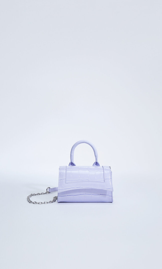 

Stradivarius Mini-Umhängetasche Mit Tragegurt Lila M