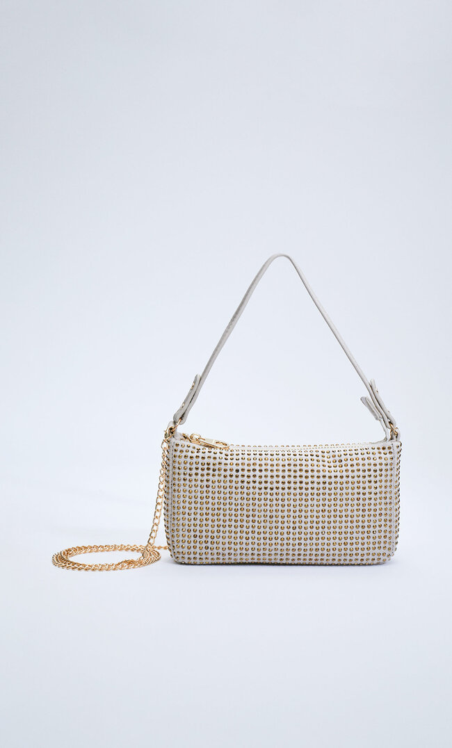 

Stradivarius Mini-Tasche Mit Glitzer Gelb M