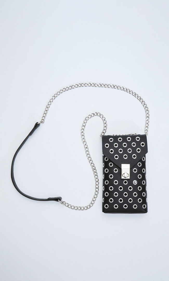 

Stradivarius Smartphone-Hülle Mit Eyelets Schwarz M