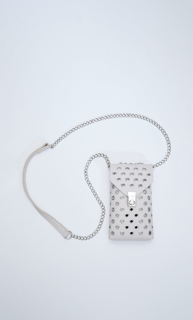 

Stradivarius Smartphone-Hülle Mit Eyelets Ecru M