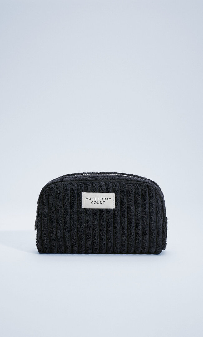 

Stradivarius Necessaire Aus Cord Schwarz M
