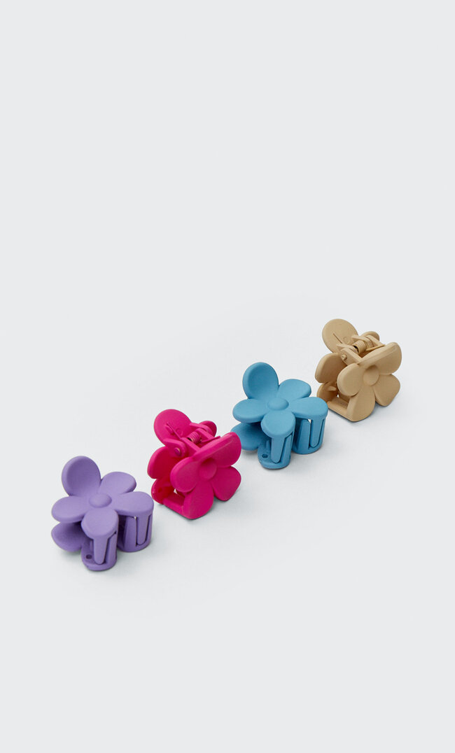 

Stradivarius Lot 4 Pinces À Cheveux Mini Fleurs Écru M