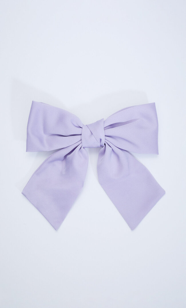 

Stradivarius Duża Satynowa Kokarda Liliowy M