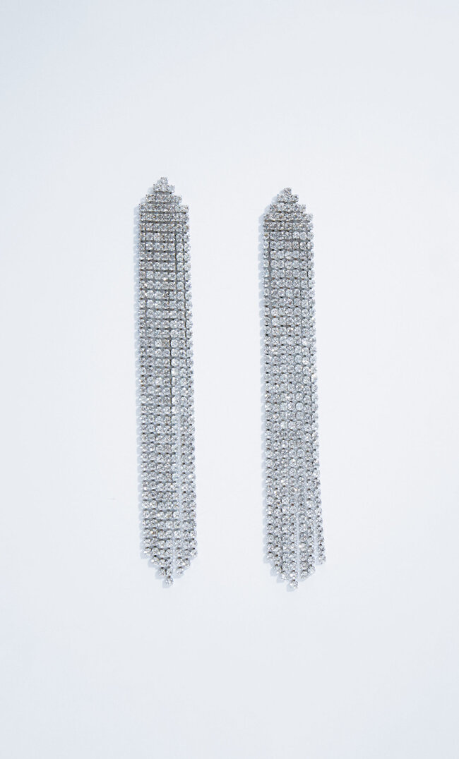 

Stradivarius Boucles D’oreilles Cristaux Géométriques Gris M
