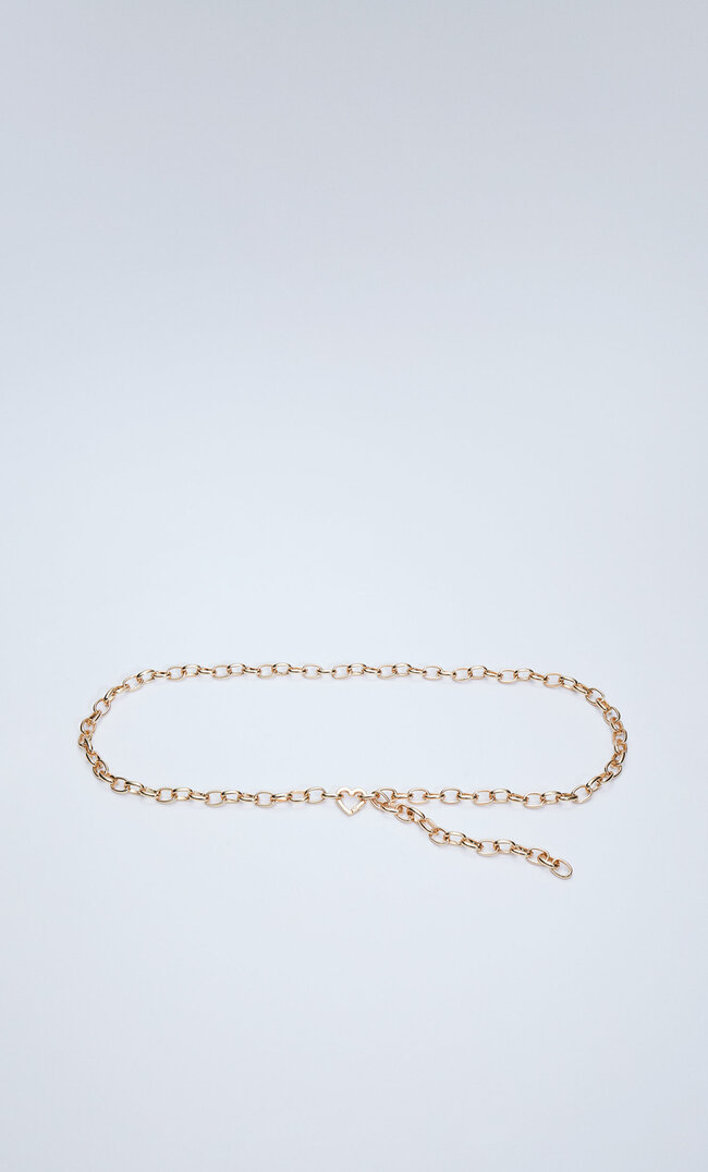 

Stradivarius Kette Mit Kettengliedern In Herzform Gelb 103