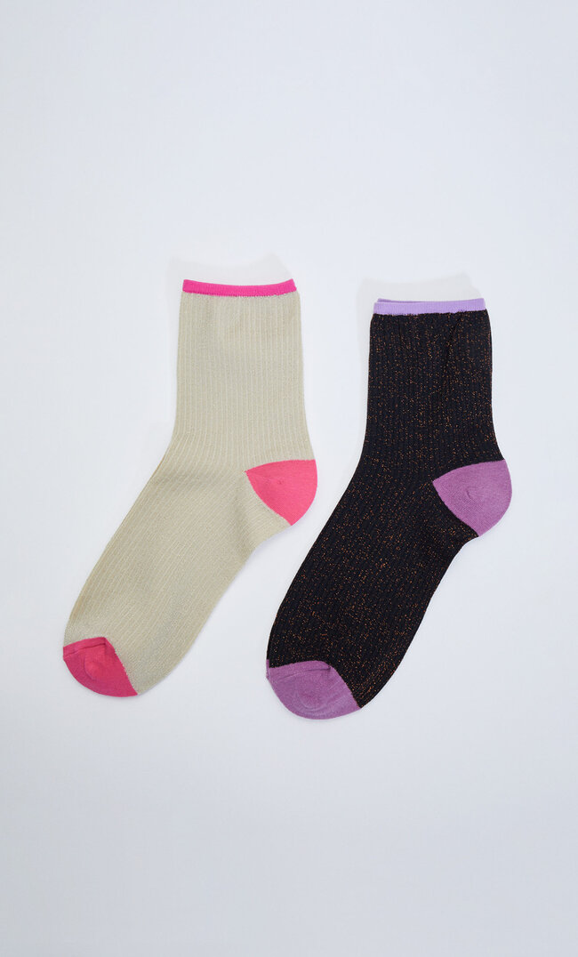 

Stradivarius Lot 2 Paires De Chaussettes Basses Brillantes Pierre 103