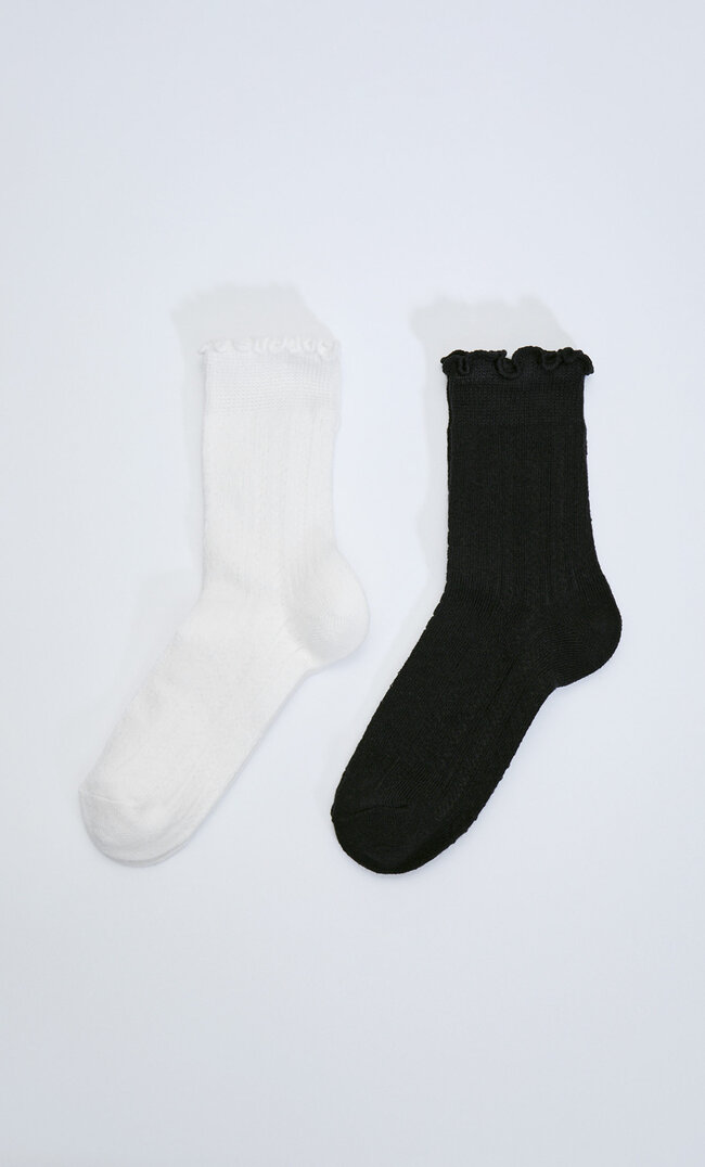 

Stradivarius Lot De 2 Paires De Chaussettes Ajourées Écru 103