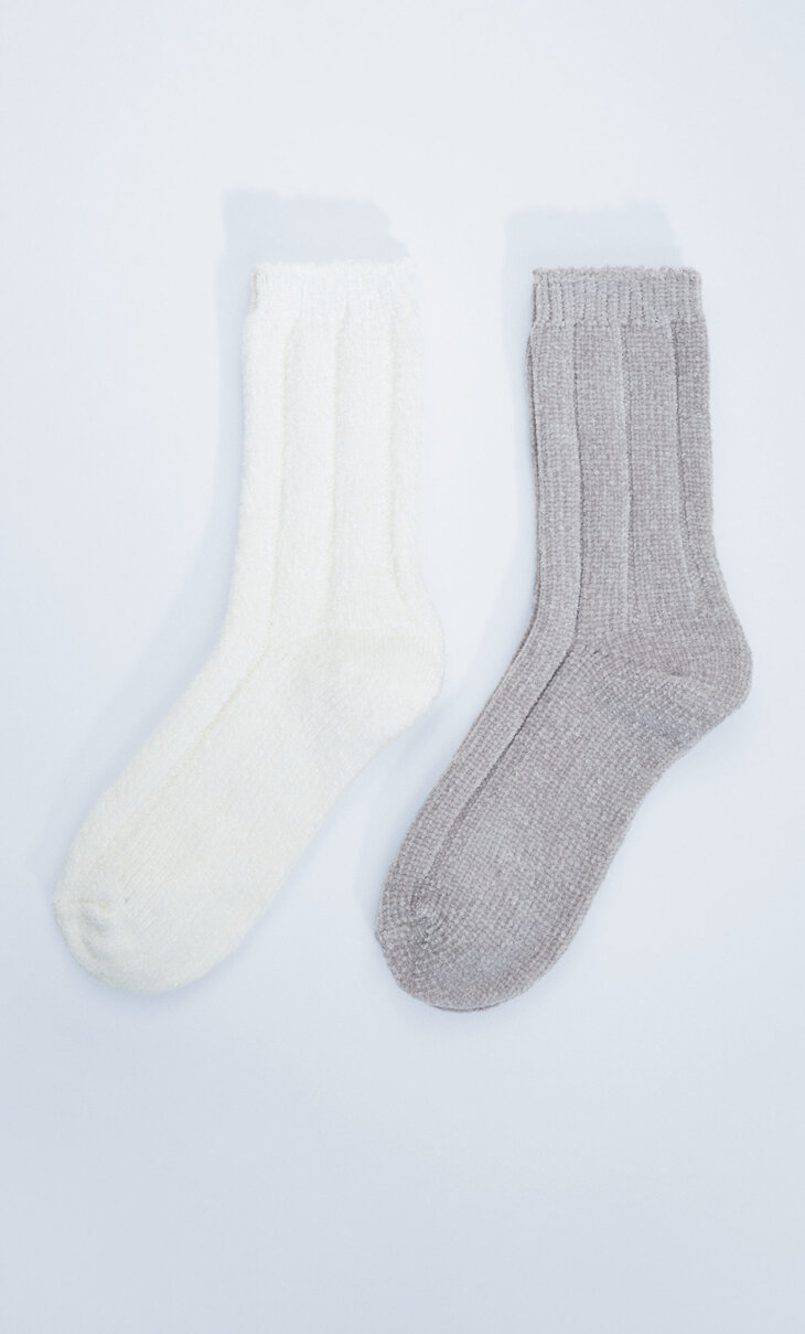 2-pack of chenille socks