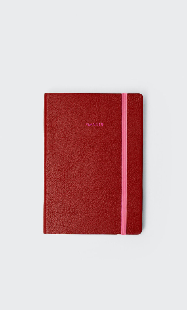 

Stradivarius Mini-Terminplaner Aus Kunstleder Rot 103