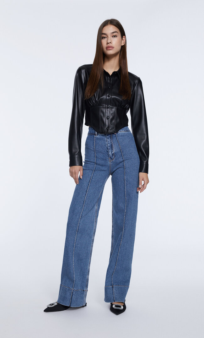 

Stradivarius Minimal Full Length Gris Perle 38