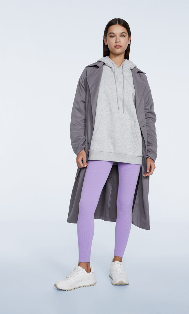 

Stradivarius Bezszwowe Legginsy Liliowy Xs